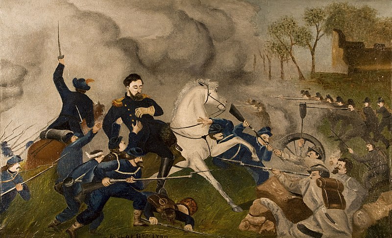 File:Oil Painting, "Fall of Gen. Lyon".jpg