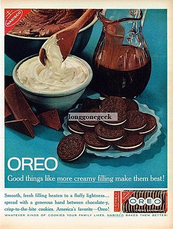 Oreo advertisement of 1961