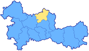 Distrito de Bolkhovsky en el mapa