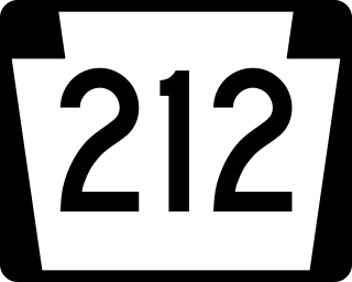 <span class="mw-page-title-main">Pennsylvania Route 212</span> State highway in Bucks County, Pennsylvania, US