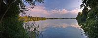 Čeština: Panoramatický pohled na Chomoutovské jezero, okres Olomouc