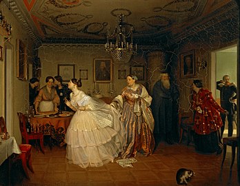 Картина Павла Федотова «Сватовство майора», 1851