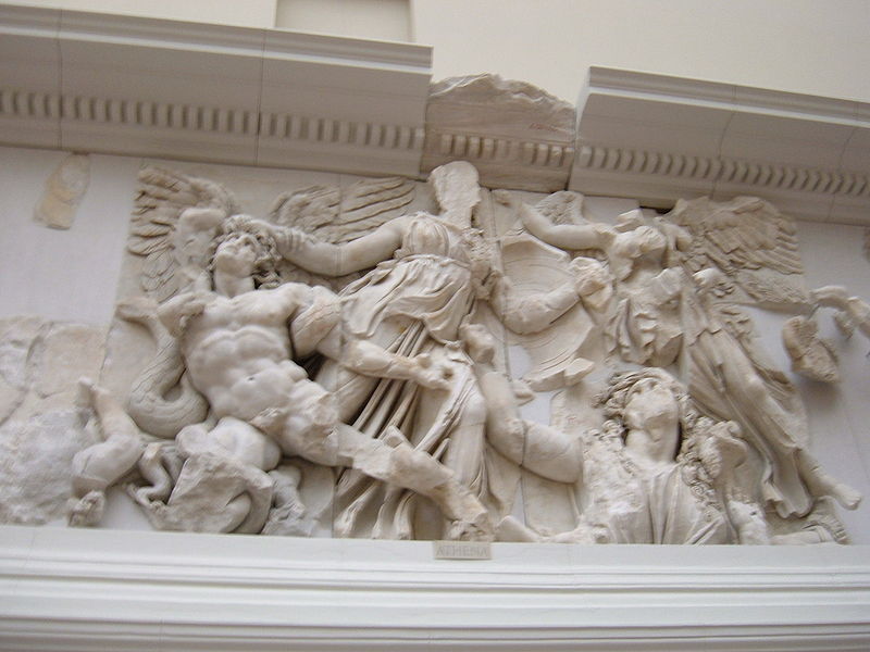 File:Pergamon Altar Gigantomachy frieze section 4.JPG