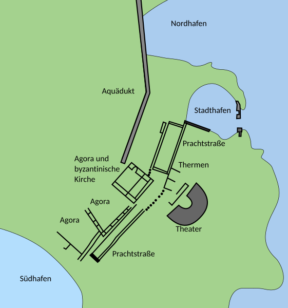 File:Phaselis plan.svg