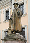 Monument représentant Philippe Mélanchthon à Nuremberg.