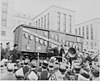 A ceremony commemorating the arrival of the Merci Train in the United States