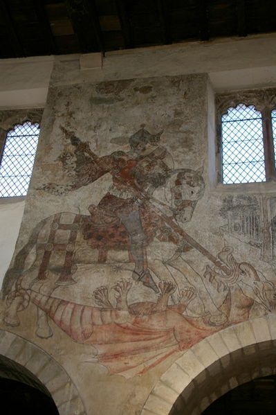 The wall paintings in Pickering church