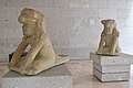 El Azuzul'da bulunan Olmekler eseri olan ikizler heykellerinden biri