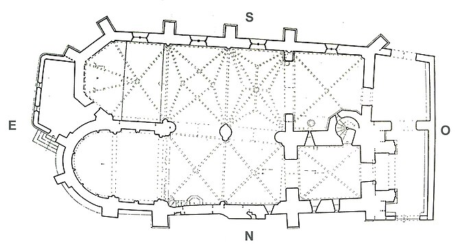 Plan de l'église Saint-Pierre[8]