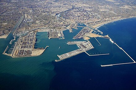 The Port of Valencia, one of the busiest in the Golden Banana