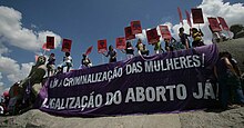 Abortion rights activists in Sao Paulo, Brazil Pro choice feminists in Sao Paulo.jpg