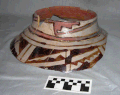 Горлышко сосуда, Пуарайская глазированная полихромная керамика. Музей Максвелла, Университет Нью-Мексико