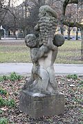 Group of putti with grapes (part of the SG "Kursaal with Kurpark and Kursaal complex")