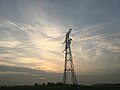 Pylon at sunset Midden Delftland NL 2017.jpg