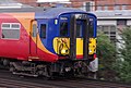 2012-04-18 13:32 South West Trains 455723 passes Queenstown Road.