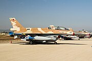 An F-16D Barak two-seater of 109 Squadron "The Valley" from Ramat David Airbase