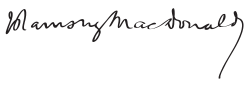 Ramsay MacDonalds signatur
