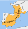 مملكة القوط الغربيين في تولوز في منتصف القرن الخامس.