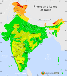 भारत को नदीहरु मा ताप्ती नदी को स्थिति
