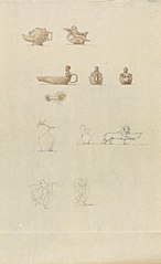 Sketches of Ornamental Designs, For Oil Lamps and Pouring Vessels