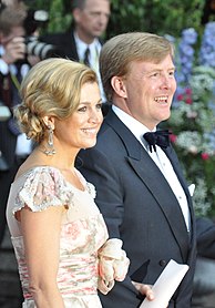 الملك ويليام ألكسندر مع زوجته الأميرة ماكسيما