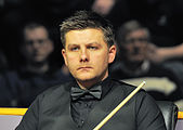 Deutsch: Bild aufgenommen in Berlin während des German Masters im Snooker 2014. Ryan Day. English: Picture taken in Berlin during the Snooker German Masters in 2014. Ryan Day.