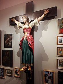Saint Wilgefortis in the diocesan museum of Graz, Austria Saint Wilgefortis Graz 20121006.jpg