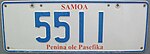 Samoa plat 5511 2000-2010.jpg