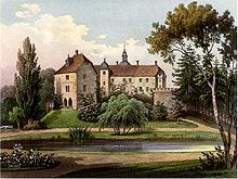 Schloss Altengottern um 1860, Sammlung Alexander Duncker