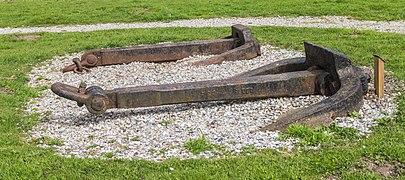 Schokland Museum Schokland. Anchors found on the former seabed.