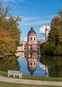 La mosquée du parc du château de Schwetzingen, en Bade-Wurtemberg. (définition réelle 5 289 × 7 392)