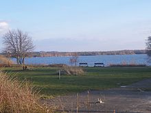 Der Senftenberger See Blick zum Koschenberg