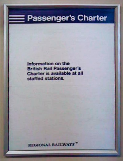 Regional Railways branding on an in-train poster, still displayed by default in 2007