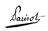 signature de Jean Nicolas Jacques Parisot