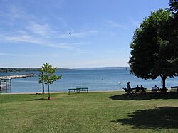 Skaneateles Lake is one of the Finger Lakes in Onondaga County.