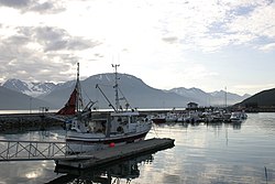 Blick auf den Dorfhafen