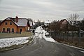 Čeština: Jižní pohled do ulice Zahradní ve Starči, okr. Třebíč. English: South view of Zahradní street in Stařeč, Třebíč District.