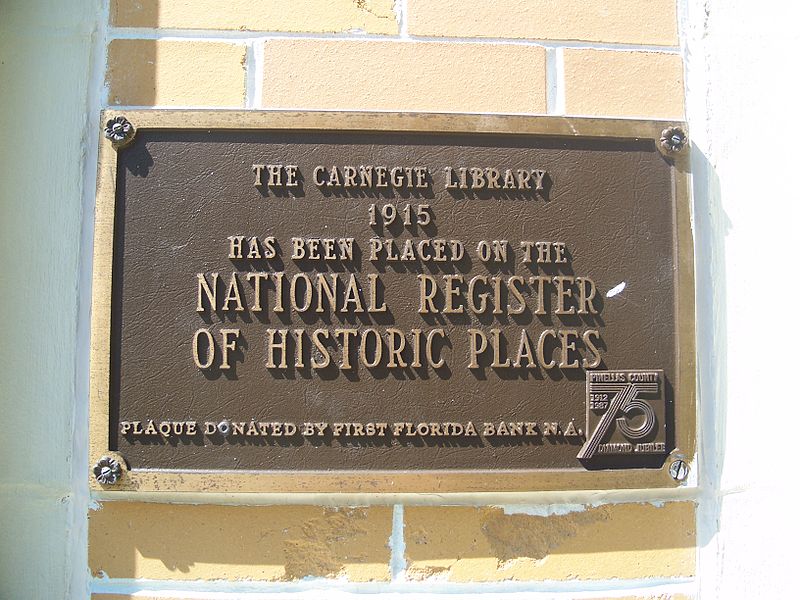 File:St. Pete Mirror Lake Library plaque01.jpg