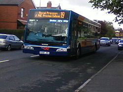 Дилижанс автобус 28514 Scania N94 East Lancs Esteem PO56 JDJ 27 April 2009.jpg