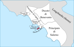 Ducato di Sorrento - Localizzazione