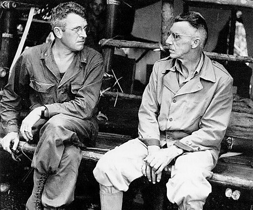 Gen. Frank Merrill (left) with Stilwell in Burma