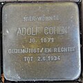 image=File:Stolperstein_Am_Markt_24_Adolf_Cohen.jpg