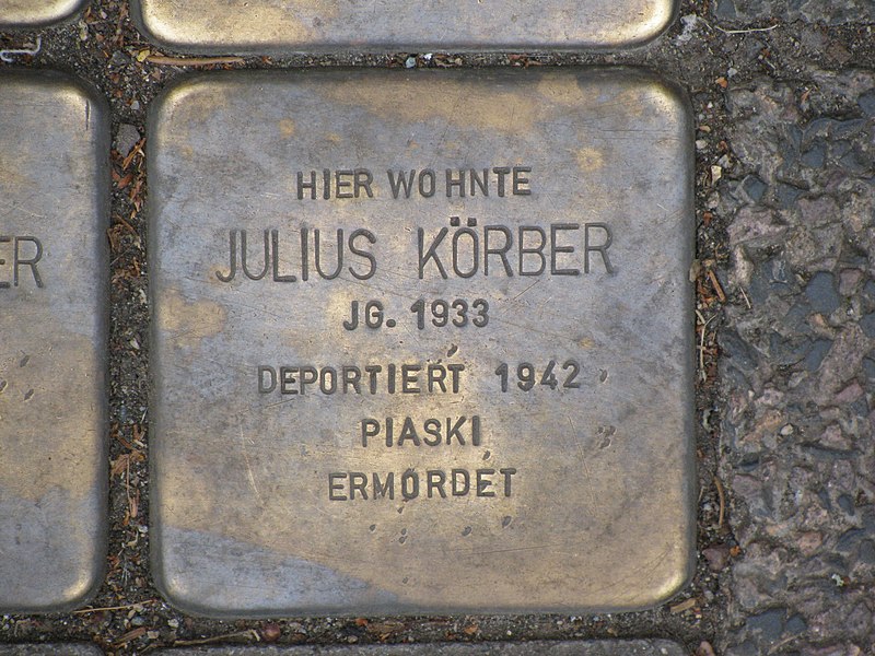 Datei:Stolperstein Julius Körber, 1, Heidelberger Straße 83, Darmstadt.jpg
