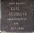 Stolperstein Karl Heublein (Herzogenrather Straße 12)