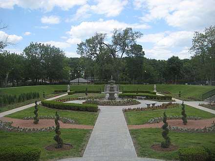 The Sunken Garden in Phillips Park