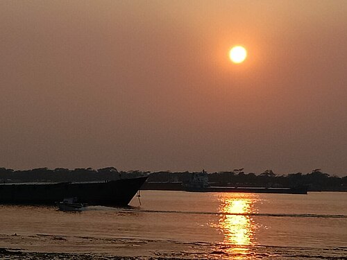 Sunset in Mongla Port