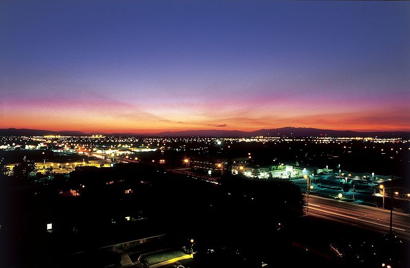 File:Sunset over Lancaster CA.jpg