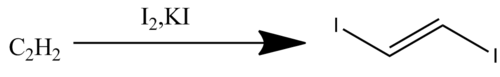 The preparation of 1,2-diiodoethylene.