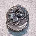 Syrakosai - 420-410 BC - silver tetradrachm - charioteer in quadriga and Nike - head of Arethousa - Berlin MK AM 18205383