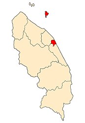 Куала-Теренггану на мапі штату Теренггану